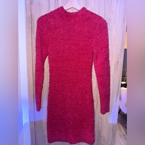 🔚 Elegant pink Knit Dress